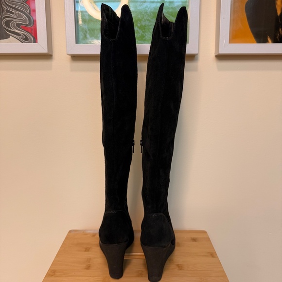 Aldo Black suede over-the-knee boots - Picture 3 of 14